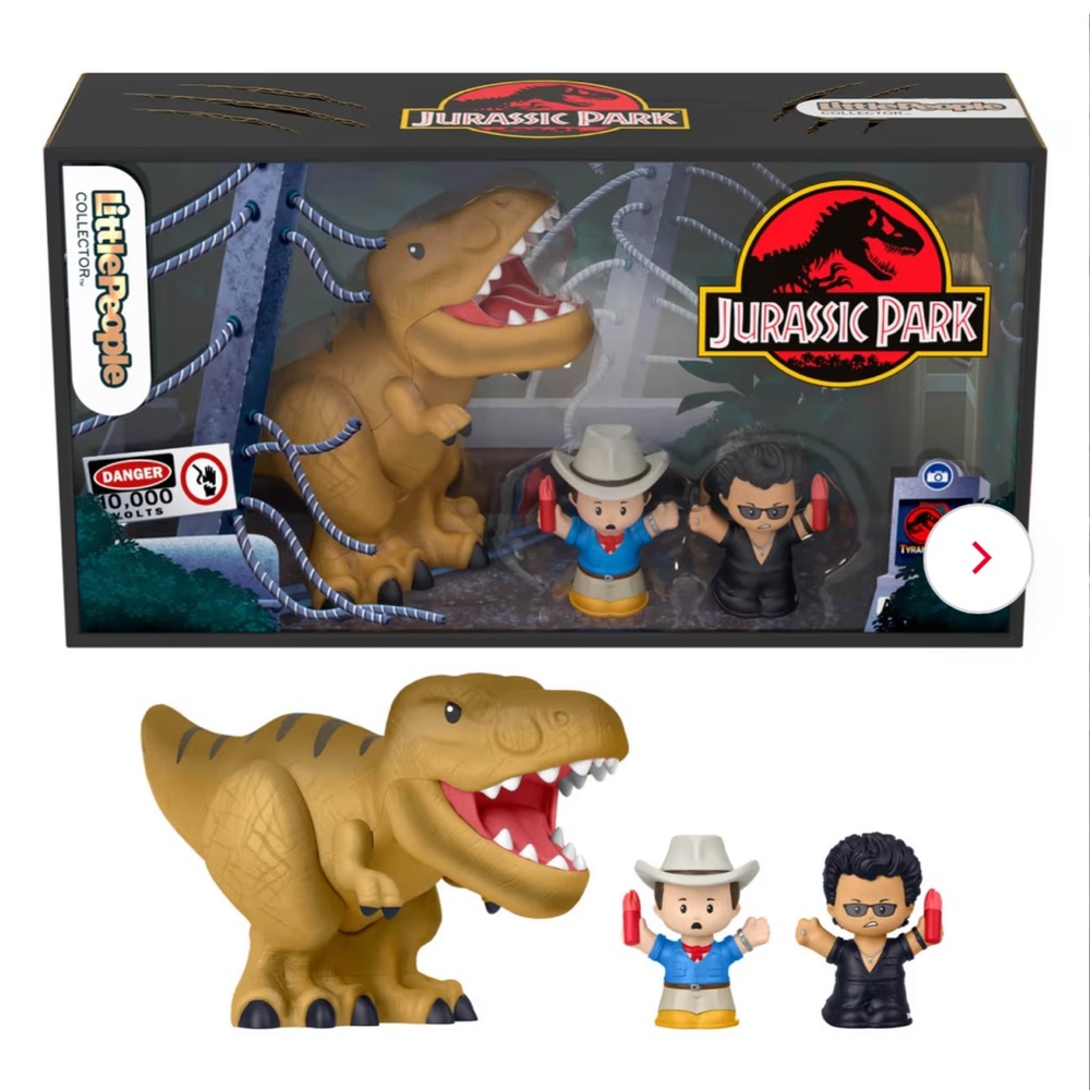 NWT Little People Collector Jurassic Park Special Edition Set With Dinosaur